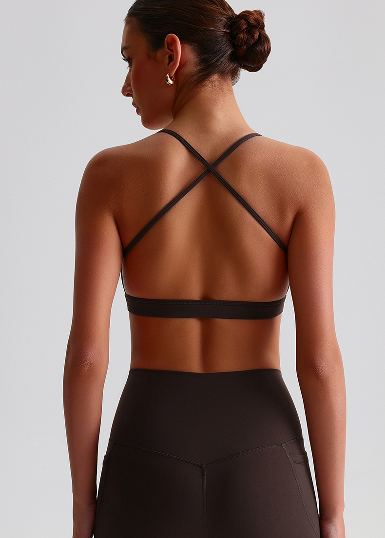 Cross-Back Sports Underwear Bra With Pad SKL-LQ2139