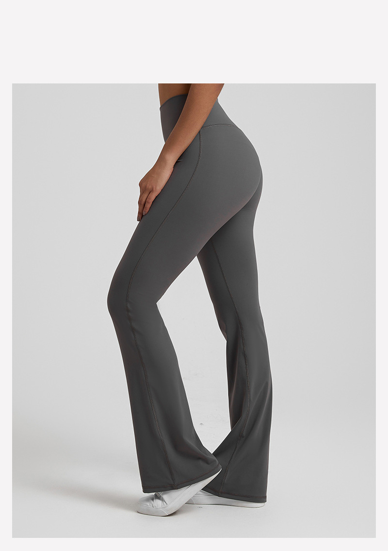 New Style Yoga Wide-leg Pants High-waisted Peach-hip Leggings SKL-LQ4069