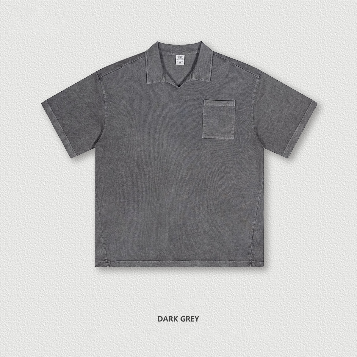  Spring Summer Washed Polo Short Sleeve BES1996