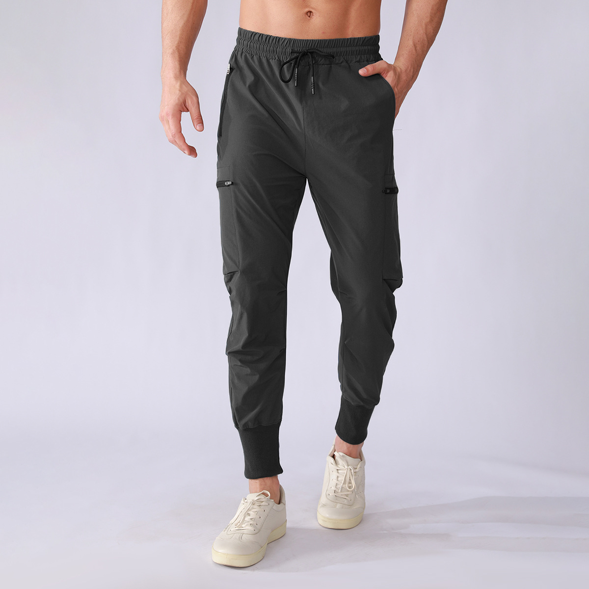 Men's Multi-Pocket Drawstring Long Pants CK128