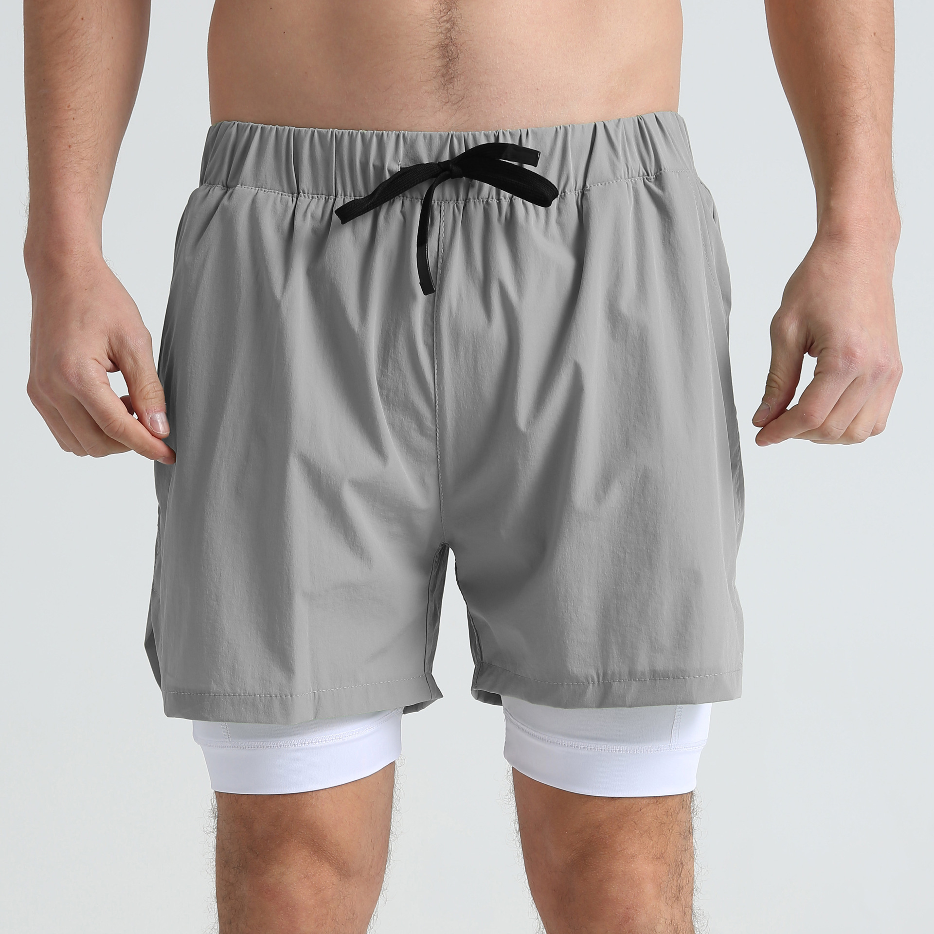  Men's Stretch Quick-Dry Lined Shorts SCDK1