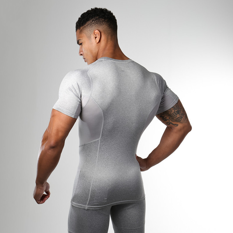 Men's Stretch Round Neck Quick-Dry Short Sleeve Tee DT33