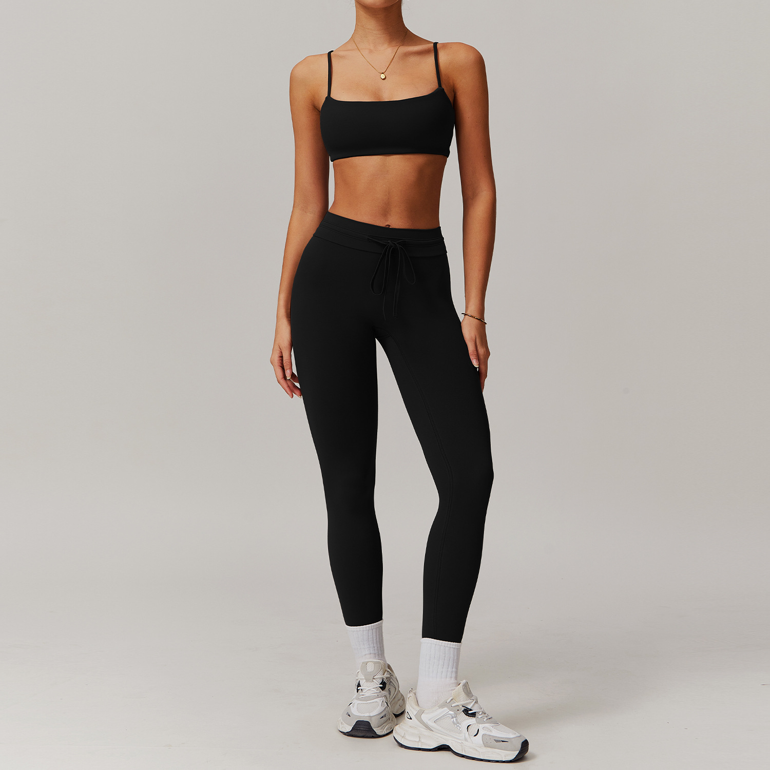 Off the shoulder Bra Yoga Set 5034