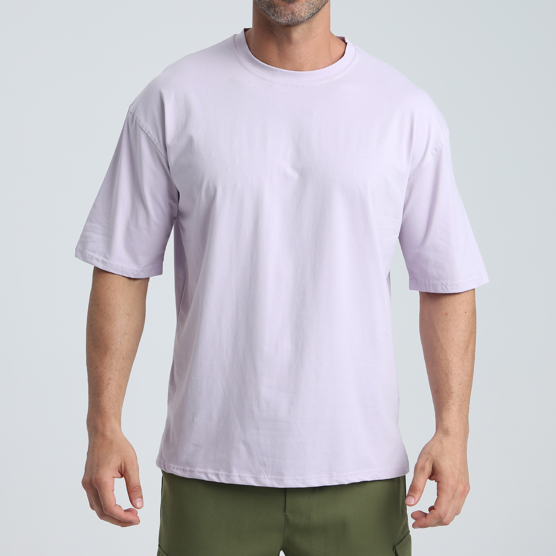 Men's Crew Neck T - Shirts with Side Slits TX222
