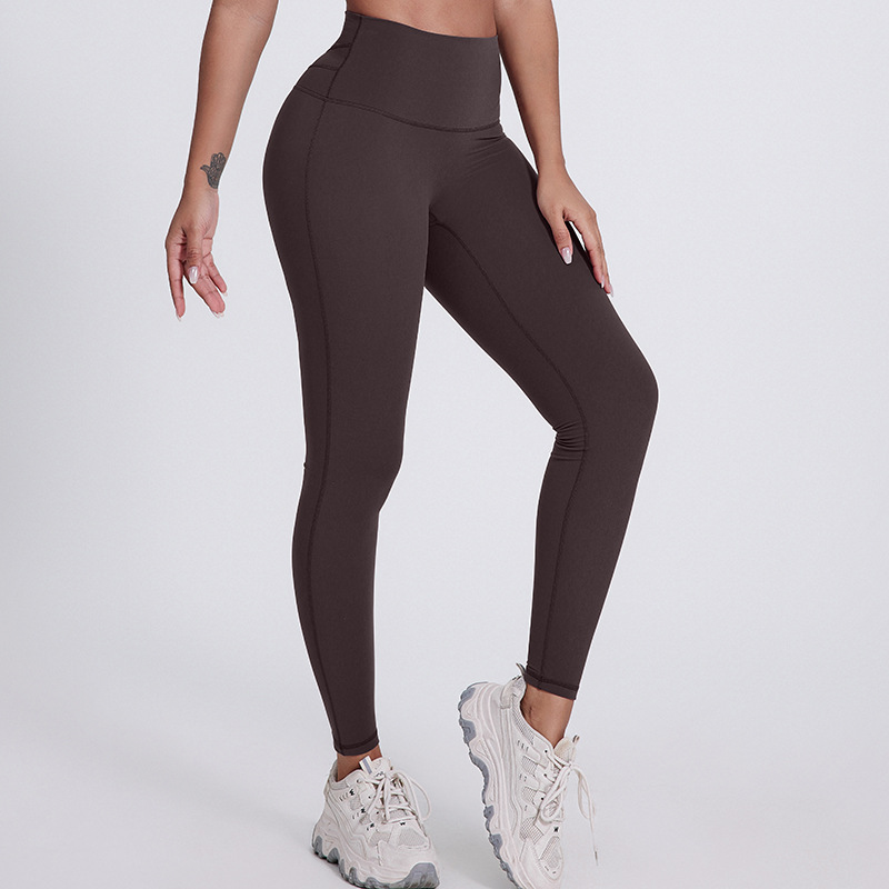 Tight-fitting Yoga Pants Without Embarrassing Lines With Pocket  High-waisted Fitness Leggings SKL-LQ5021