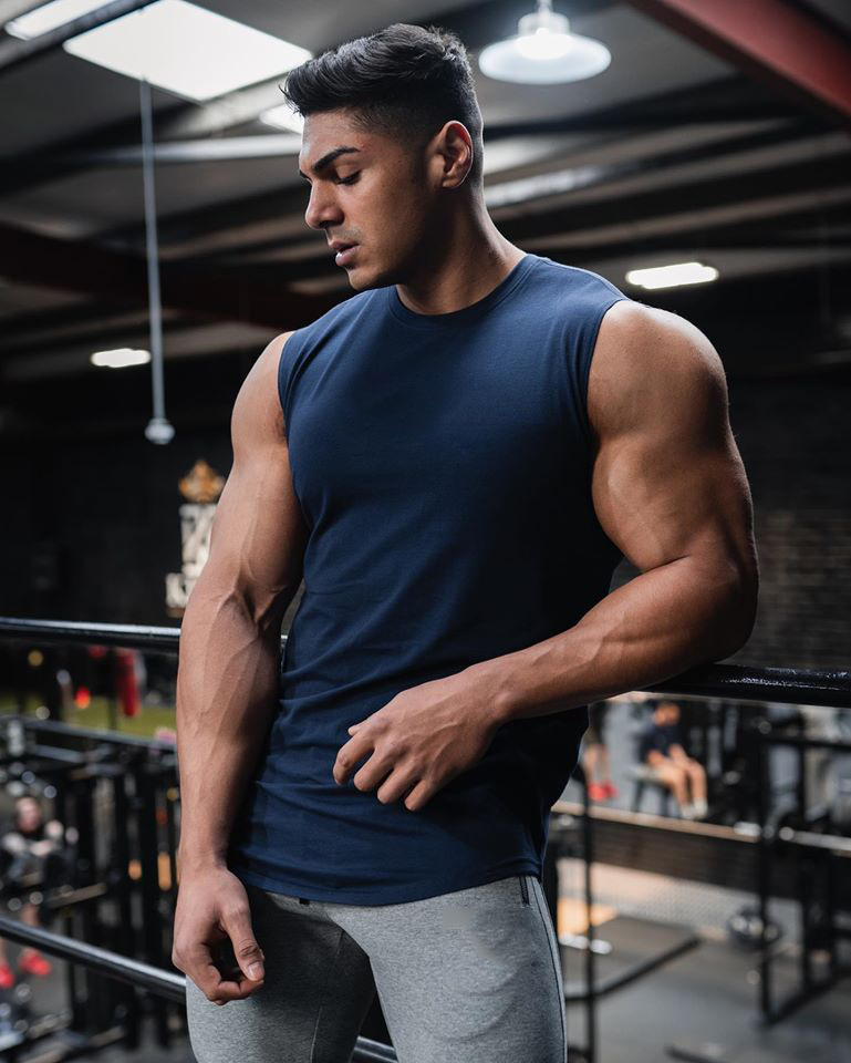 Men's Solid Color Sports Vest BX23