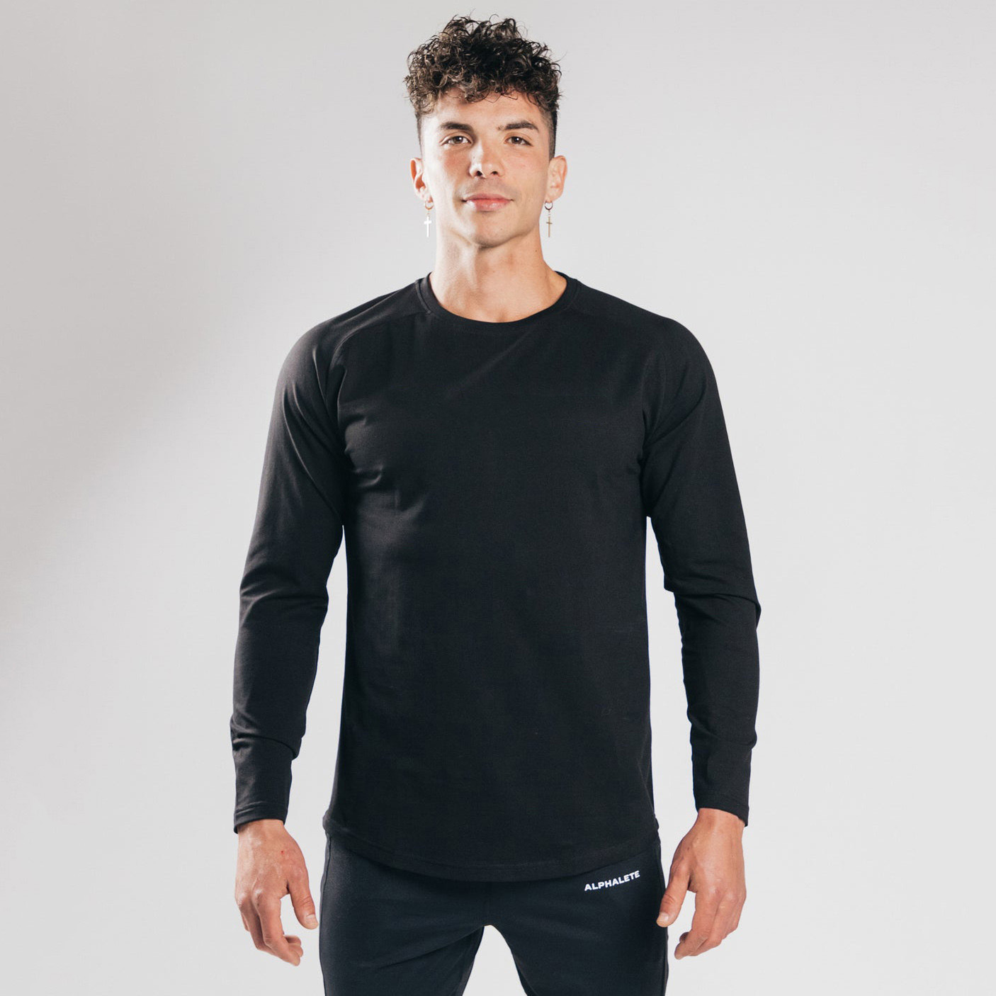Men's Stretchy Cotton Long Sleeve T-Shirt CX905