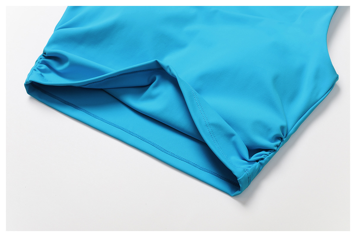 Soft Fabric Twist Pleats Flare Yoga Vest Sets 9141