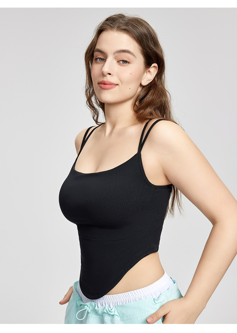 Plus-Size Waist-Cinching Slimming Yoga Sports Bra  DWC215434