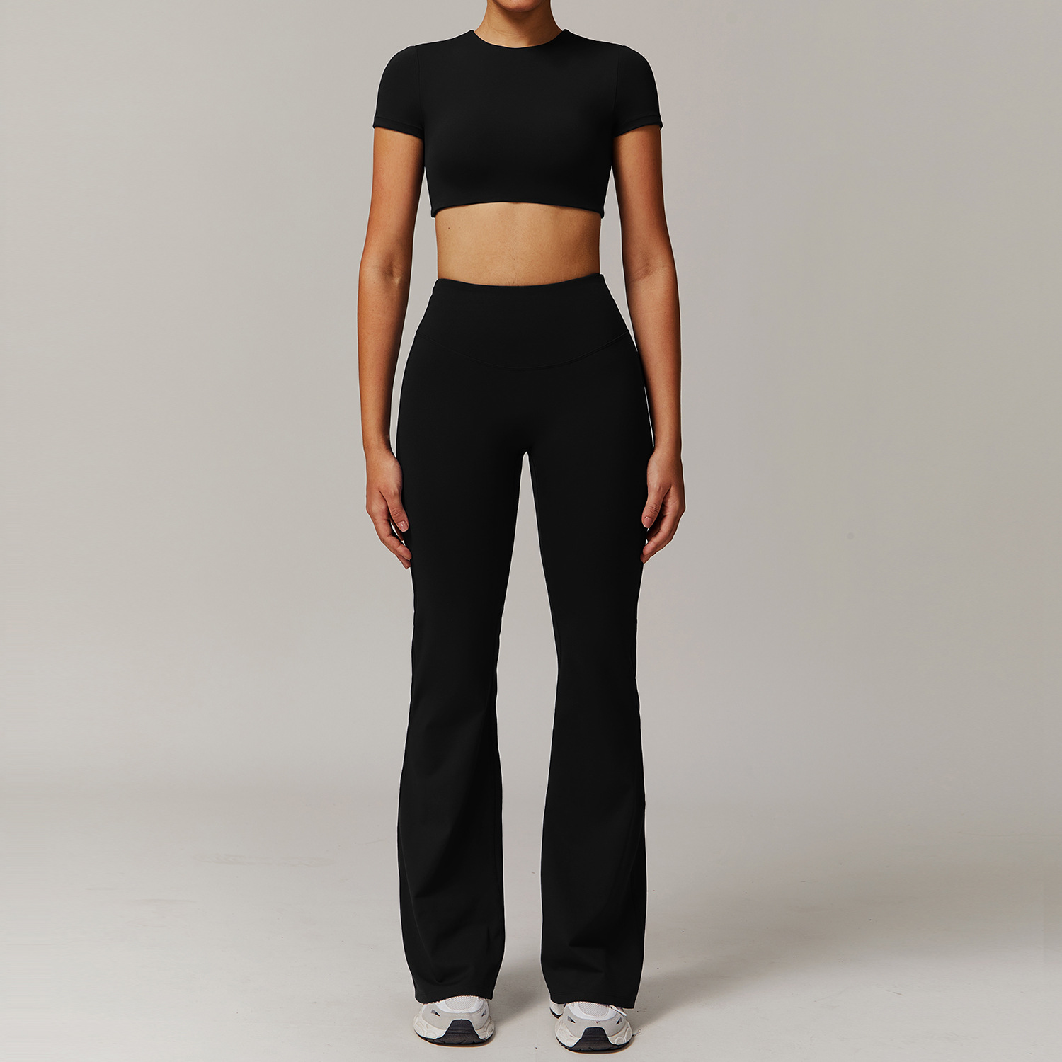 Quick Dry Tight Yoga Half-Sleeve Set 9172