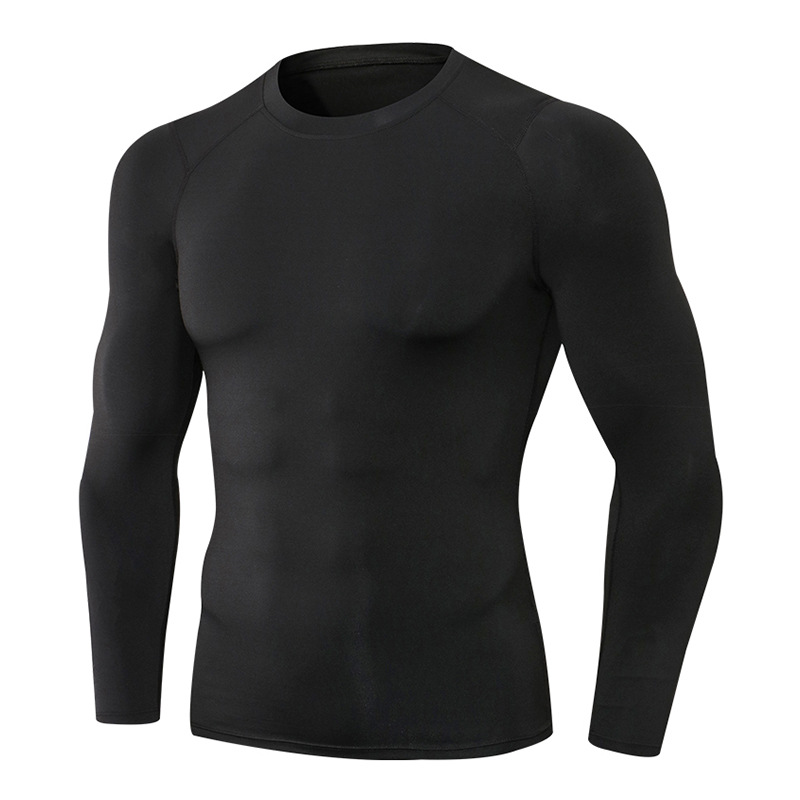 Men's High Elasticity Quick-Dry Sports Long-Sleeved Shirt 11515