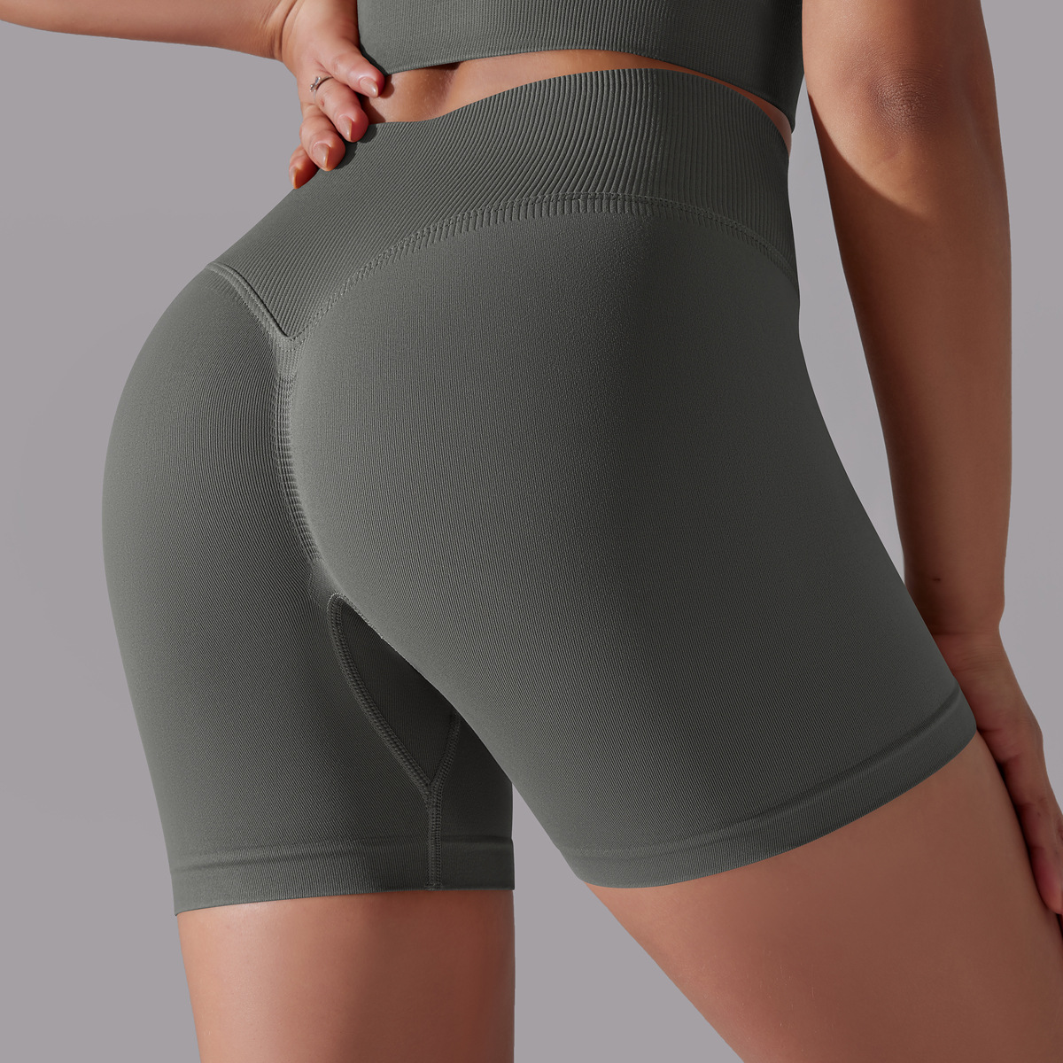 High-waisted Hip-lifting Seamless Quick-dry Tight Pants 6632