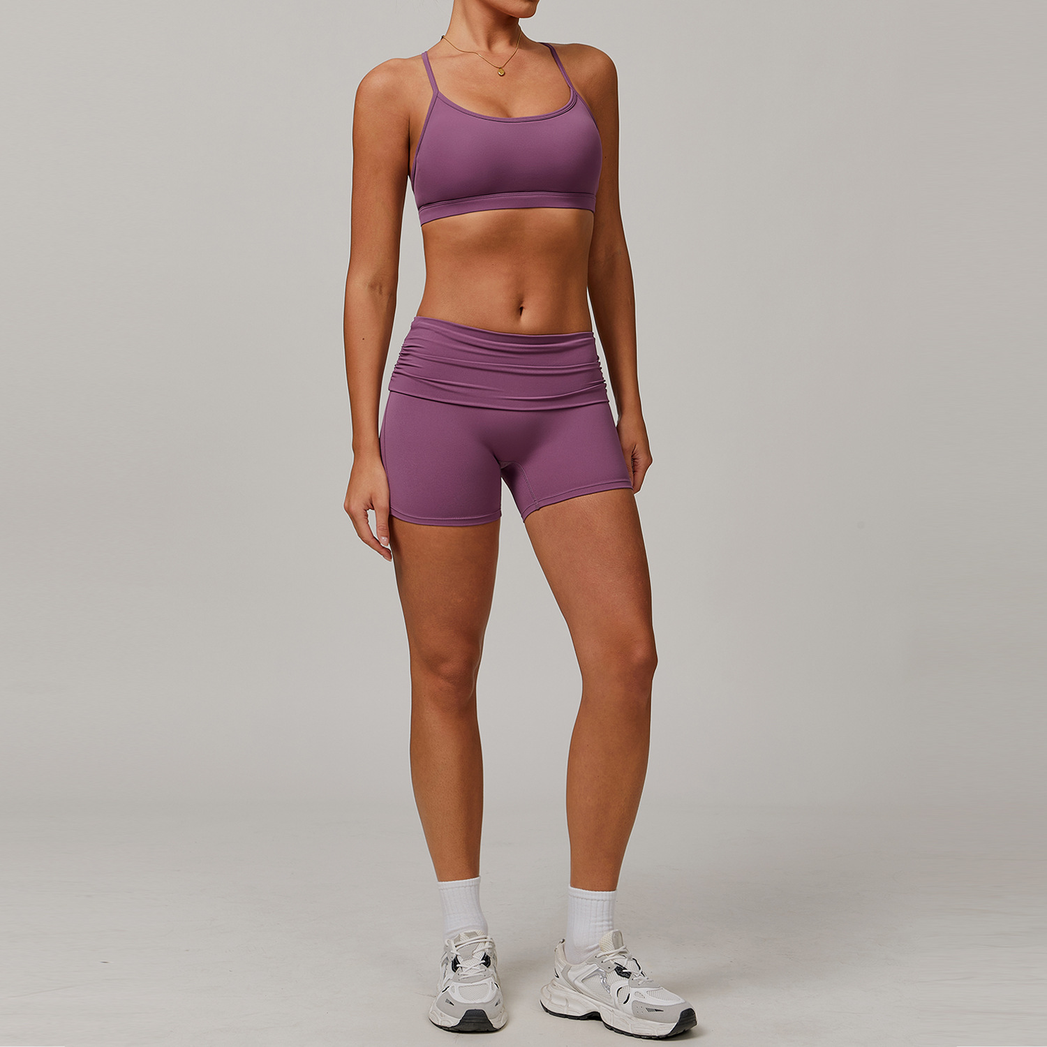  Tight and Quick-Dry Yoga Bra Short Set 8347