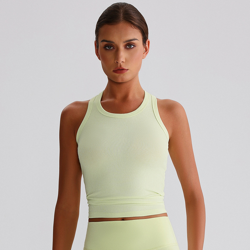  Ribbed I-shaped Beautiful Back Yoga Vest SKL-LQ7003