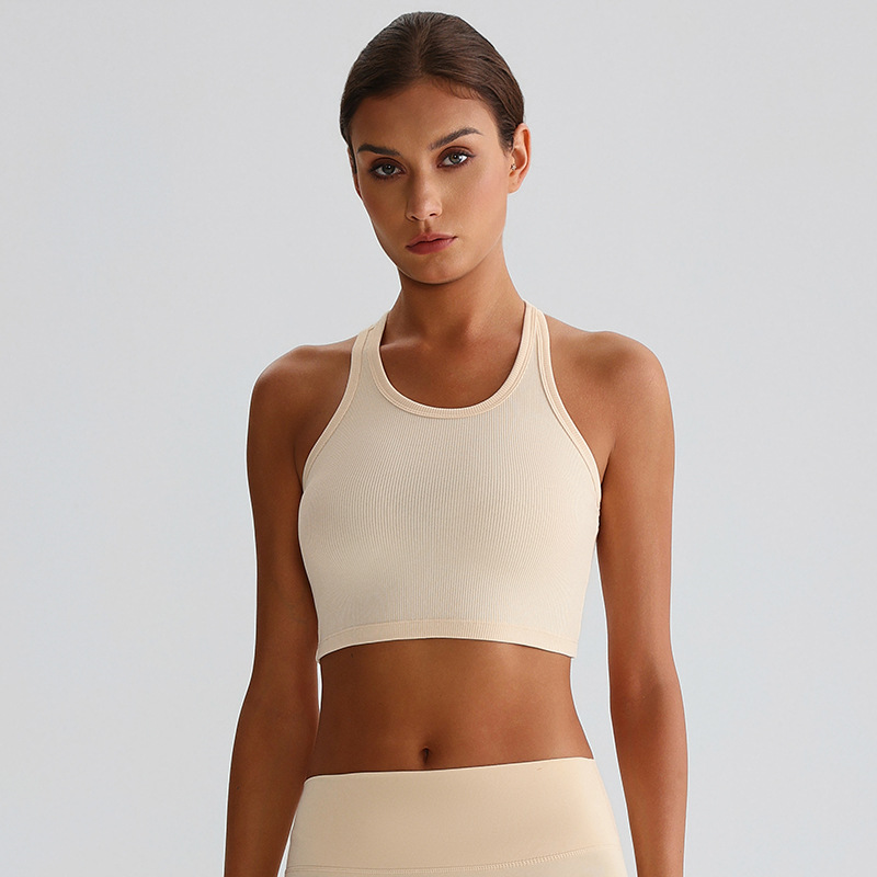 Ribbed Pilates Yoga Fitness Sleeveless Vest SKL-LQ7001