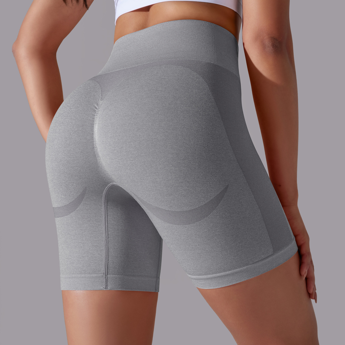 High-waisted Hip-lifting Running Tight Shorts 6641