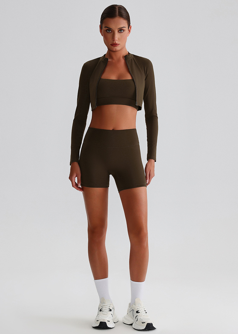 Tight-fitting Running Yoga Three-inch Pants For Women SKL-LQ8003