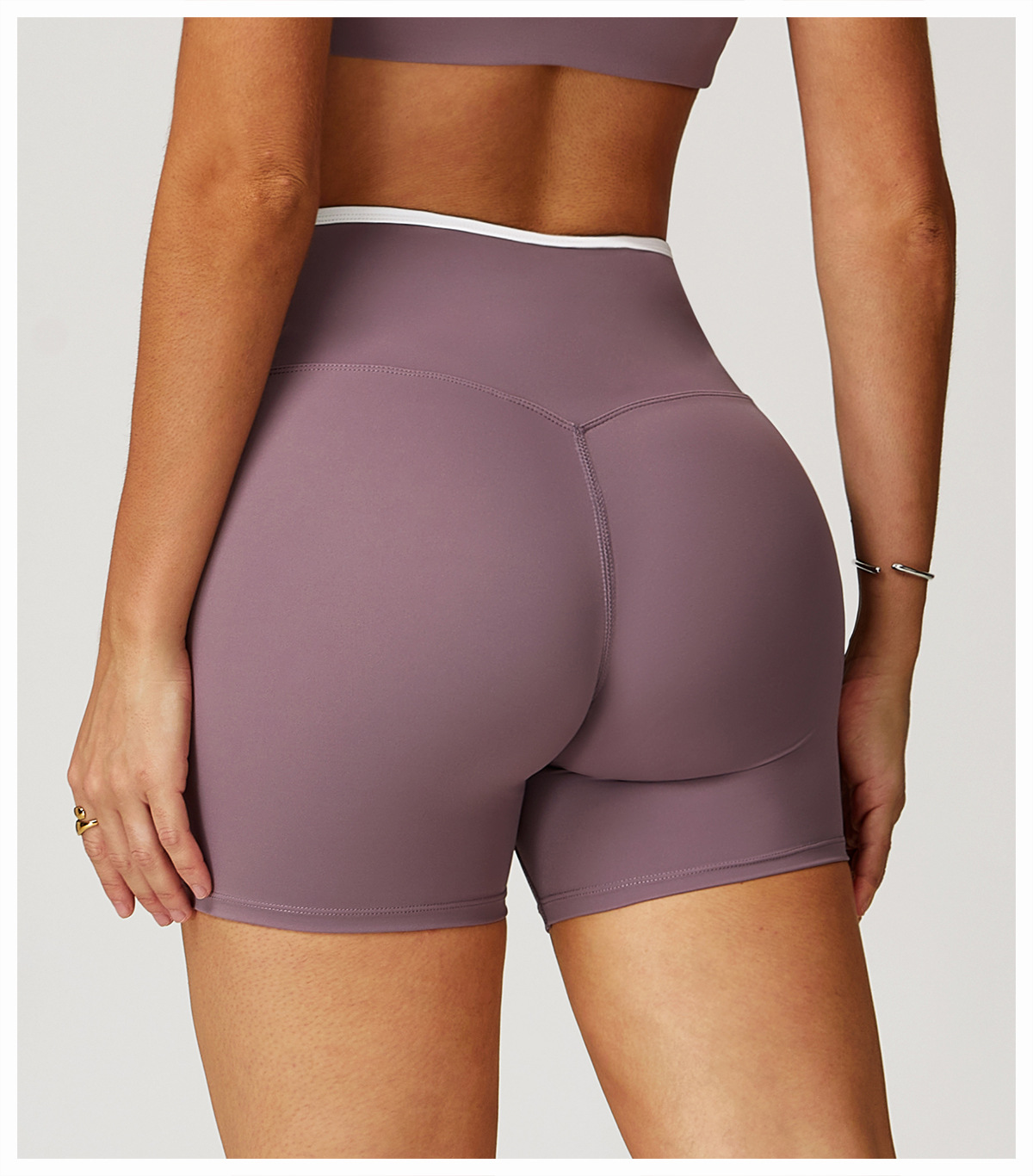 High-waisted Naked-feeling Hip-lifting Yoga Shorts 8843