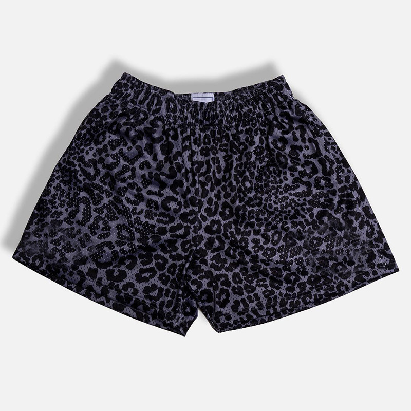 Men's Above-the-Knee Leopard Print Shorts DK01