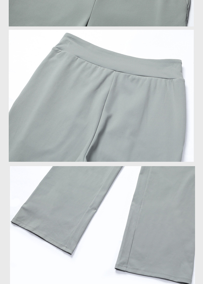 Side-pocket Leggings Flared Wide-leg Sports Yoga Pants SKL-LQ8027