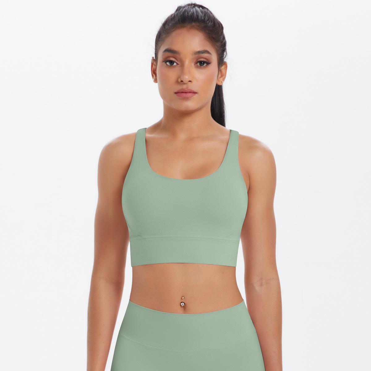 Naked-feeling Quick-dry Cross-strapped Yoga Vest 7113