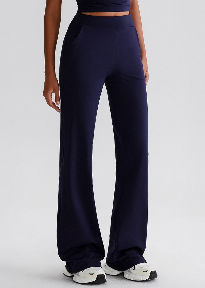 Side-pocket Leggings Flared Wide-leg Sports Yoga Pants SKL-LQ8027