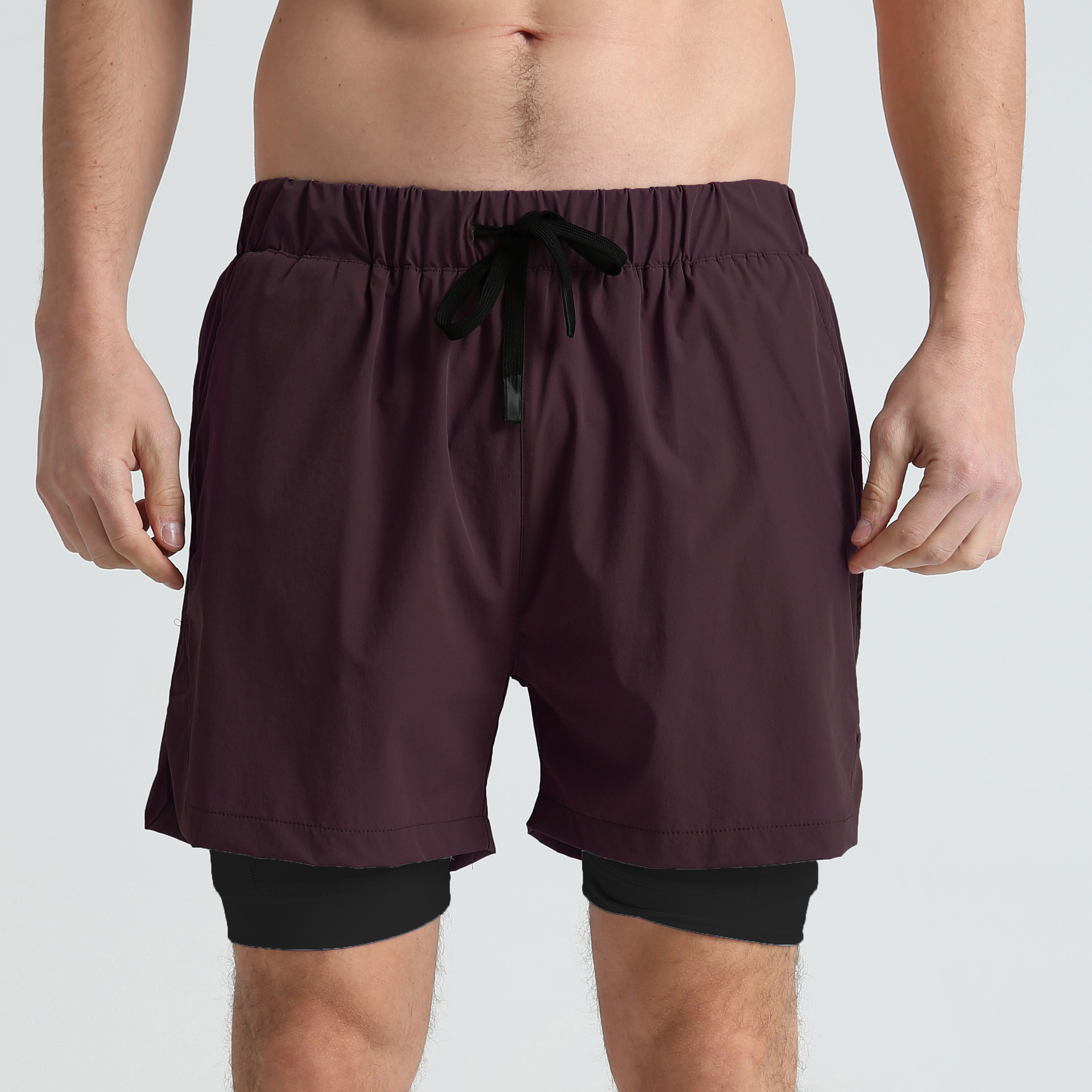  Men's Stretch Quick-Dry Lined Shorts SCDK1
