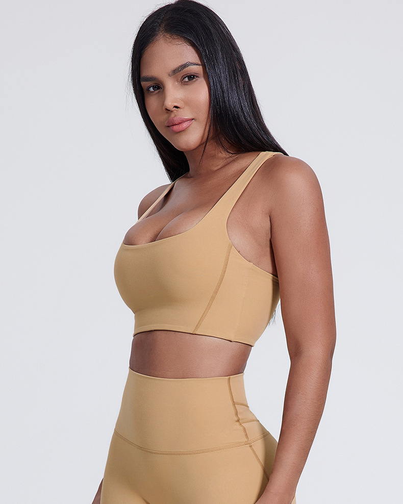 Square - neck I - shaped - back Yoga Fitness Bra SKL-LQ5007