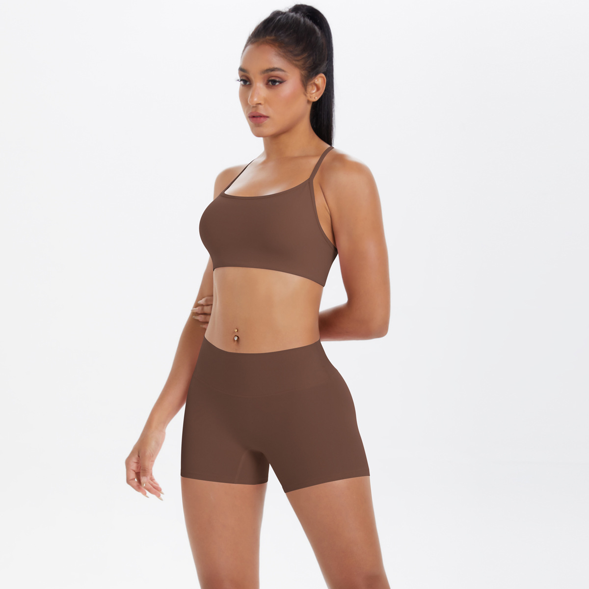  Casual Naked-Sensation Sports Yoga Wear Set 7112