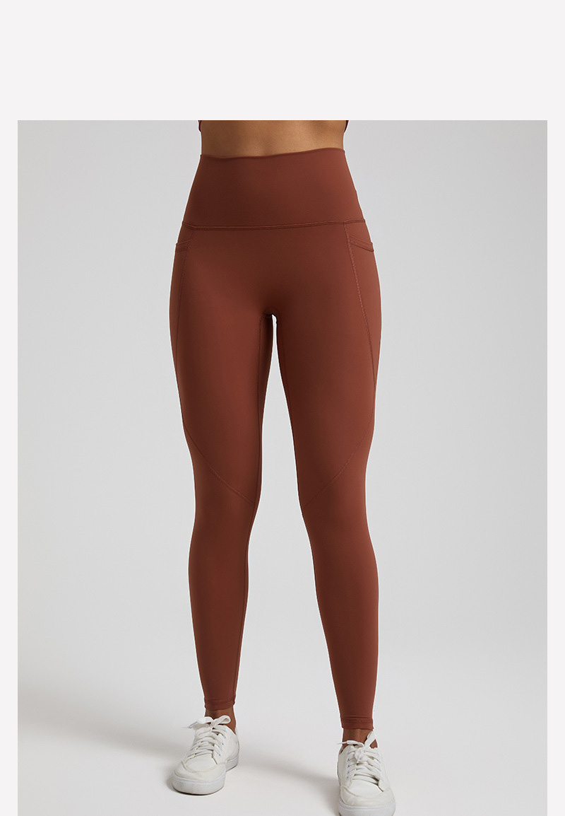 Tight-fitting Yoga Pants Without Embarrassing Lines With Pocket  High-waisted Fitness Leggings SKL-LQ4062