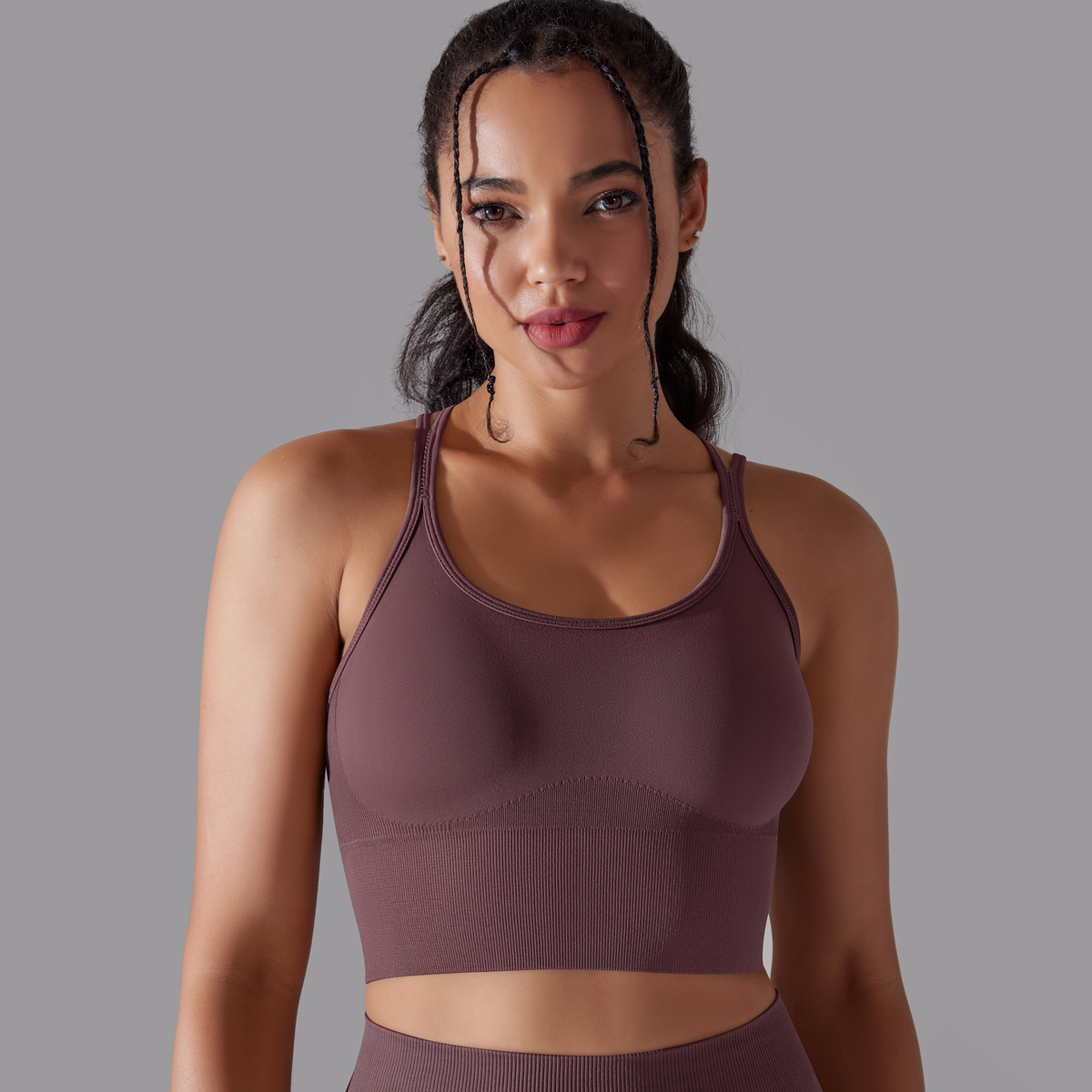  Crisscross Straps Yoga Bra Quick-dry 6632vest