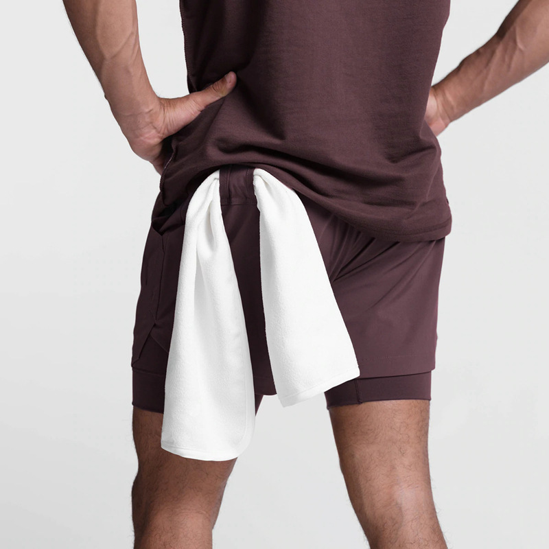 Men's Double-Layer Quick-Dry Sports Shorts FJ-DK-11
