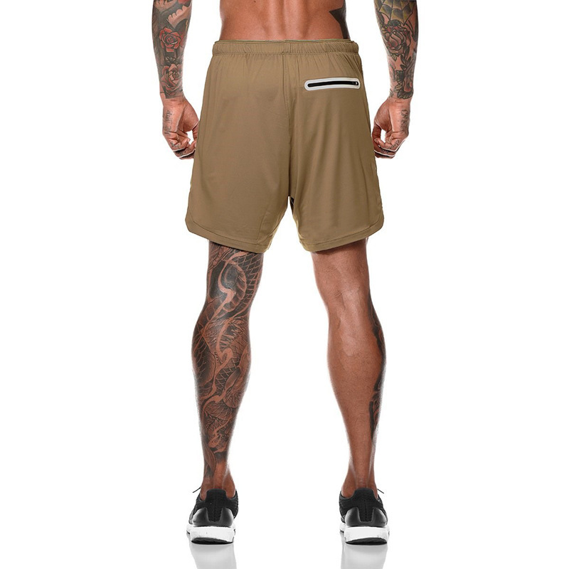 Men's Mesh Quick-Dry Double-Layer Sports Shorts DK47