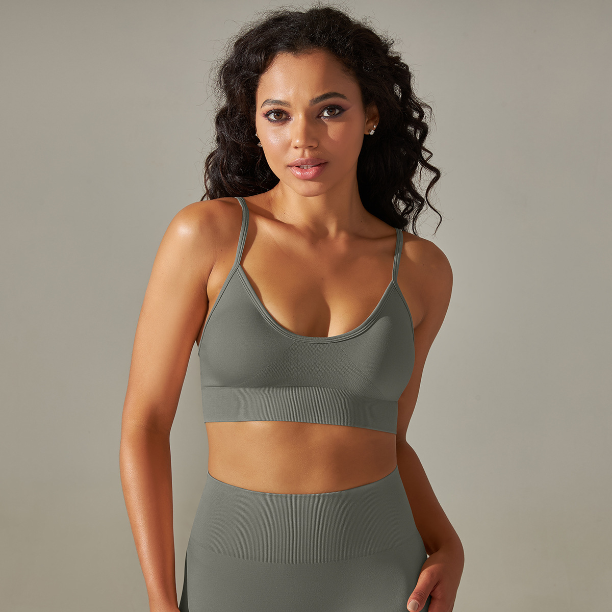  Strapless Shockproof Push-Up Fitness Vest 6606