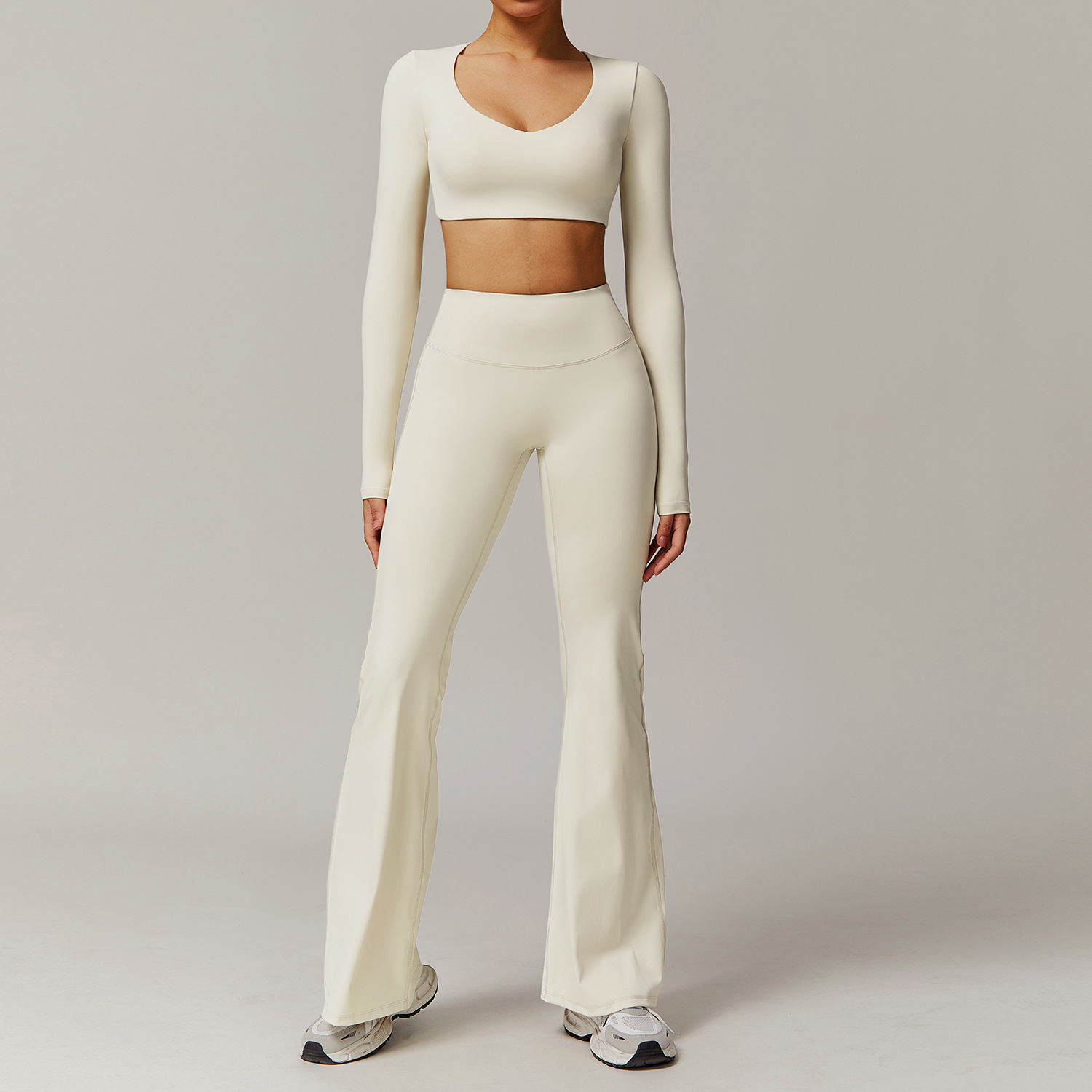 Quick Dry Tight Yoga Long-Sleeved top Set 9172