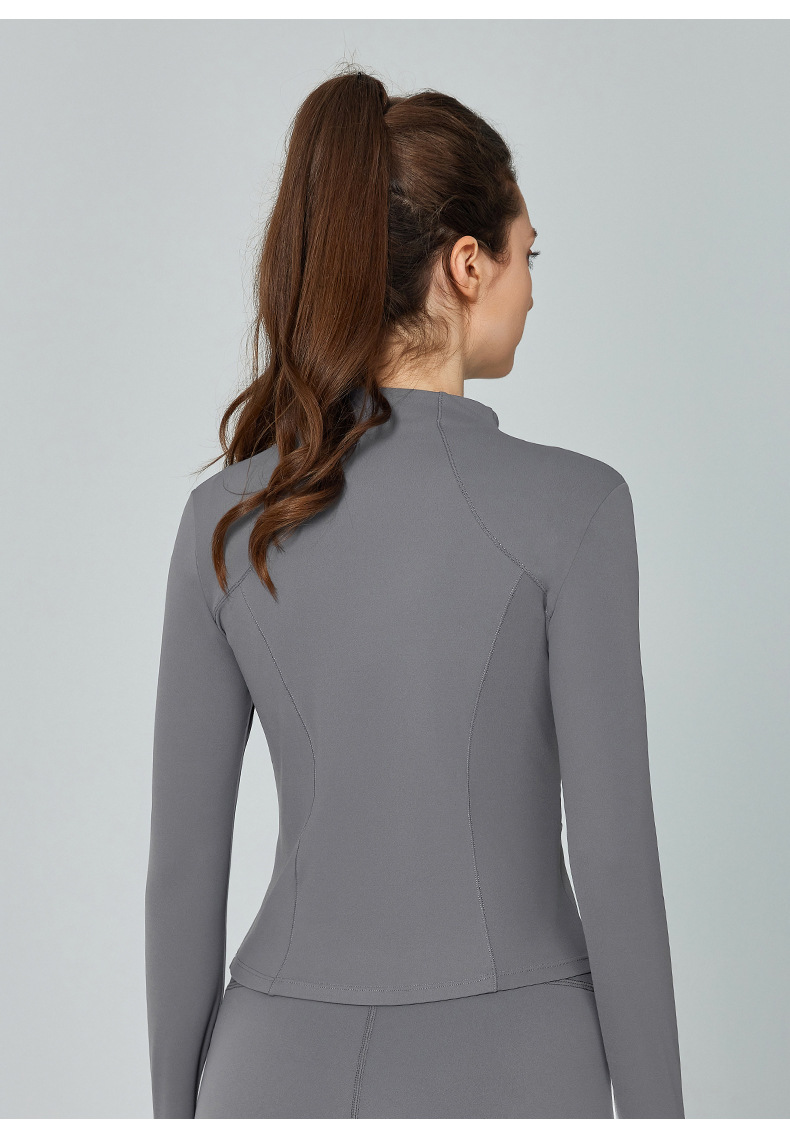 Waist-Cinching Slimming Yoga Long-Sleeve Coat  DWJS124005