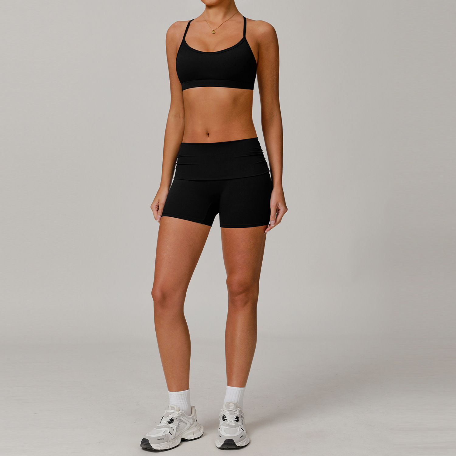  Tight and Quick-Dry Yoga Bra Short Set 8347