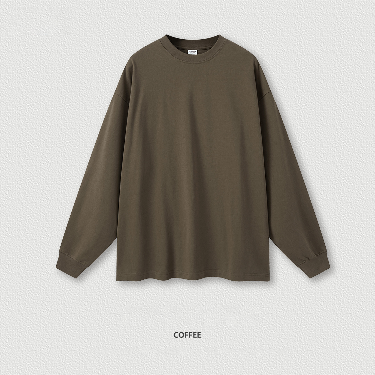  Basic Long Sleeve Solid Color Loose T-Shirt BEW0186