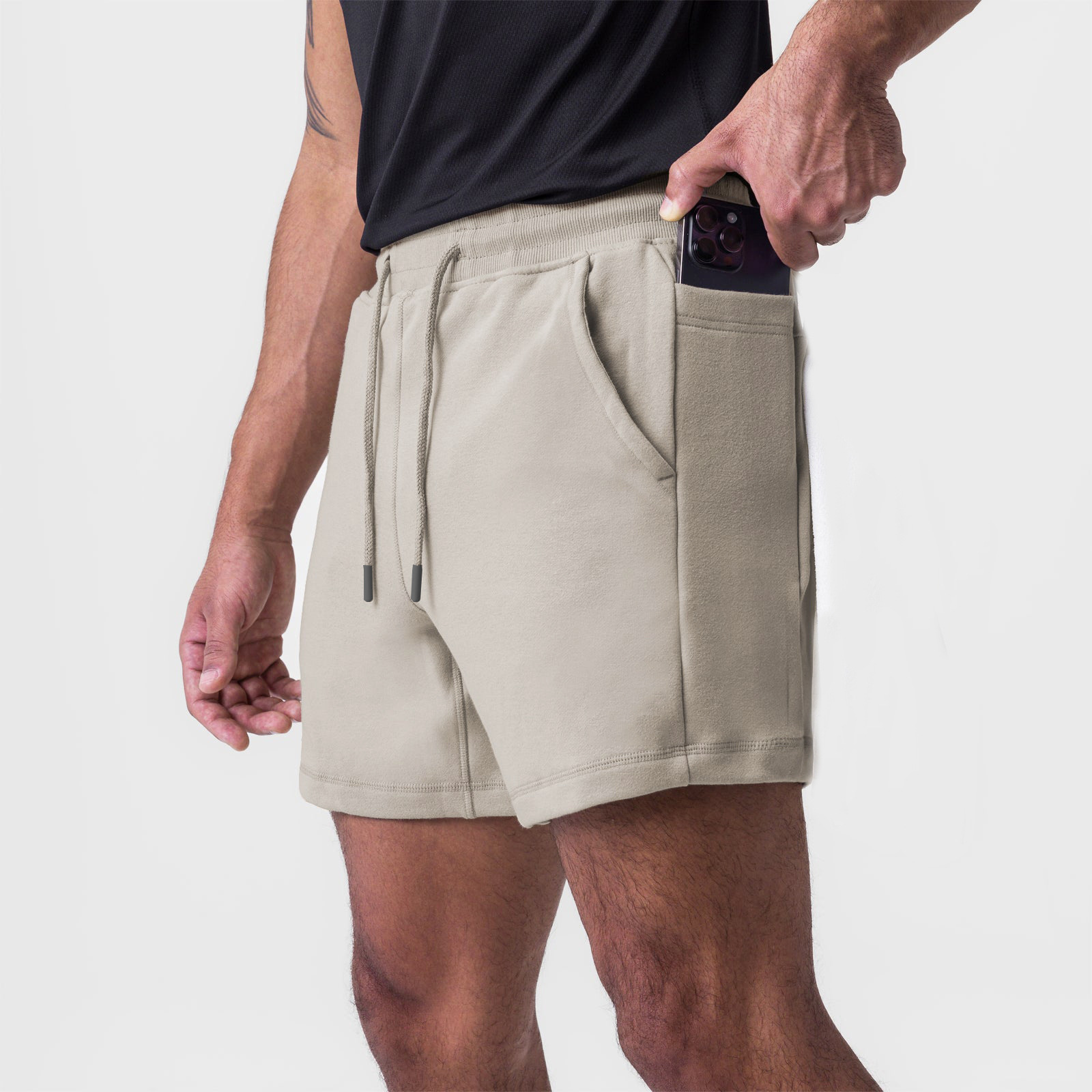 Men's Cotton Breathable Above-Knee Shorts MQDK624