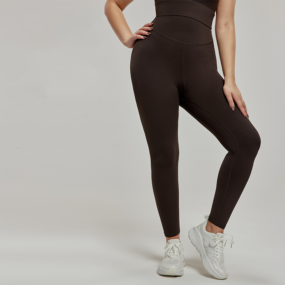 High-Waisted Tummy-Control Plus-Size Yoga Pants  DWP215014