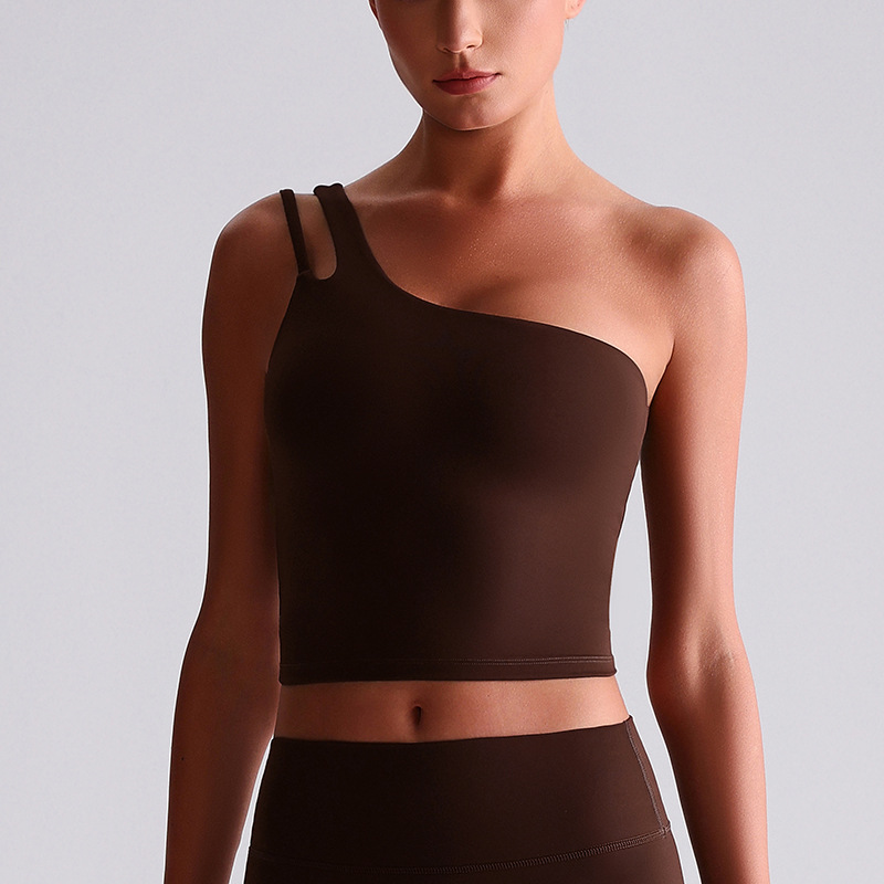 Off-the-shoulder Yoga Bra Running Fitness Vest SKL-LQ8029