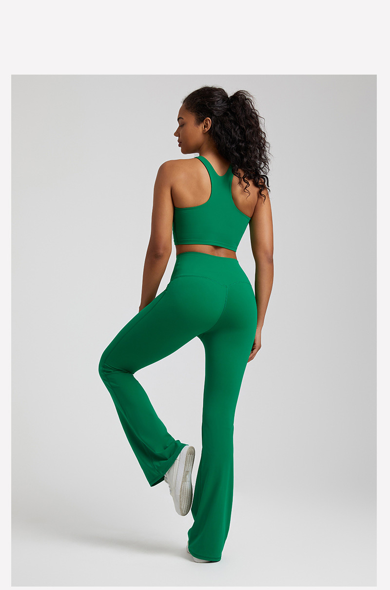  High-waisted Tight-fitting Nude Wide-leg Leggings And Beautiful Back Yoga Wear SKL-LQ6932
