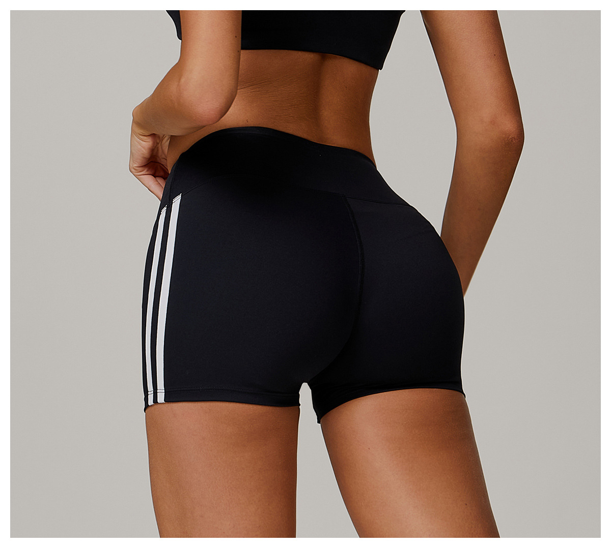 Naked feeling High waisted Tightening and Butt - lifting Yoga Shorts 3020