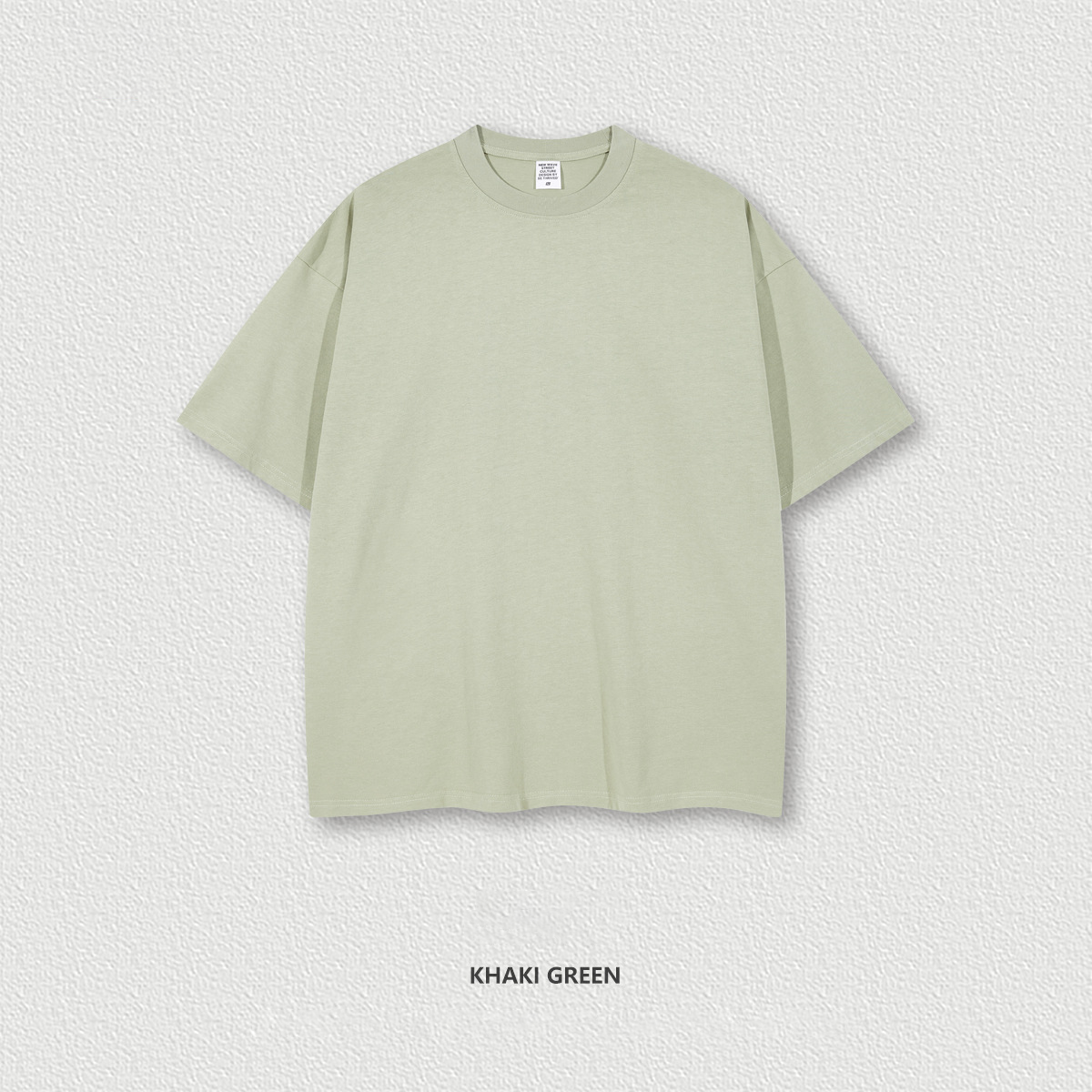  Earth Tone Short Sleeve Teen Loose White T-Shirt BE1199
