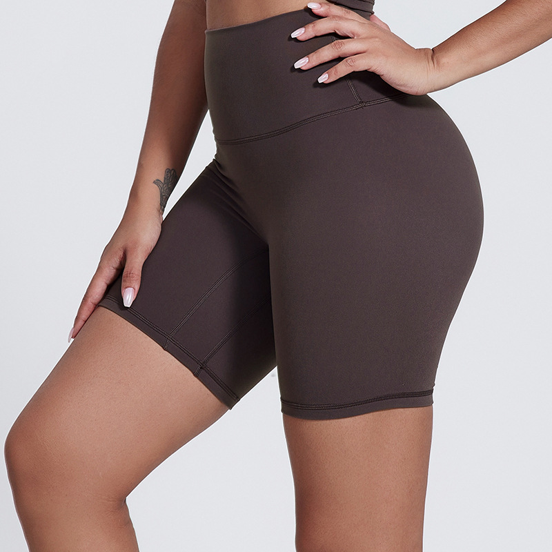 High-waisted Three-quarter Pants Seamless Slimming Fitness Shorts SKL-LQ5039