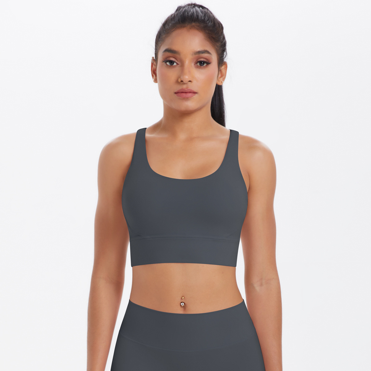 Naked-feeling Quick-dry Cross-strapped Yoga Vest 7113
