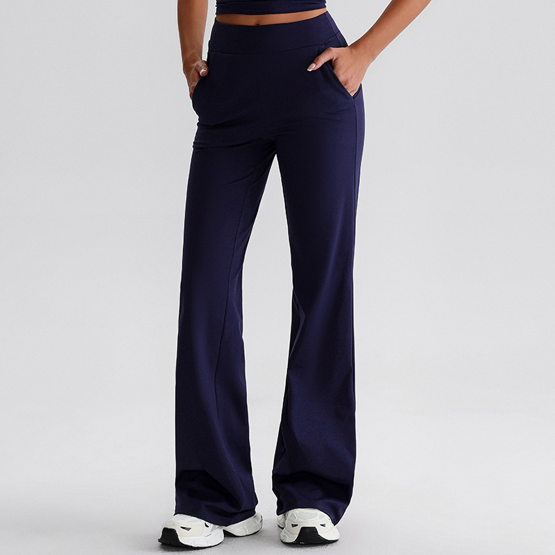 Side-pocket Leggings Flared Wide-leg Sports Yoga Pants SKL-LQ8027