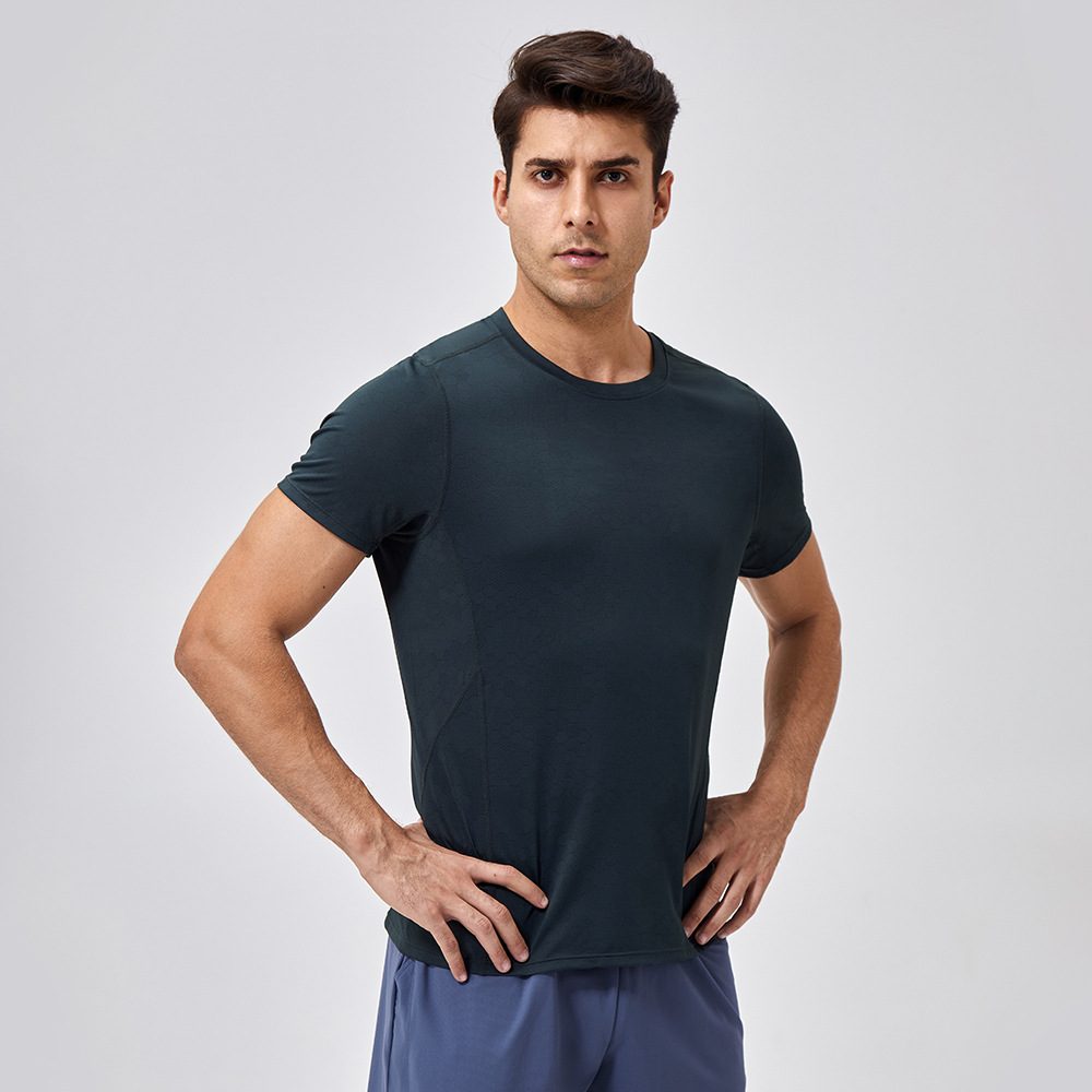 Slim Quick Drying Round Neck T-Shirts for Men 41229