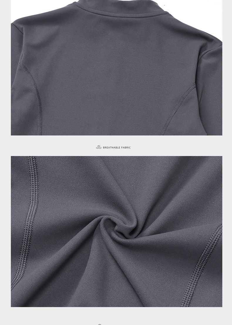 Long Pants And Coat Tight Yoga Suit Set High-waisted Quick-drying Running And Fitness SKL-LQ8656