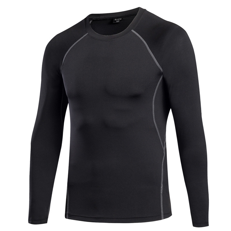 Men's Tight & Stretchable Long - Sleeved Fitness Shirts 1039